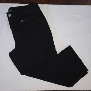Lauren Ralph Lauren Black Capri Pants Zipper Pocket Women's Size 6